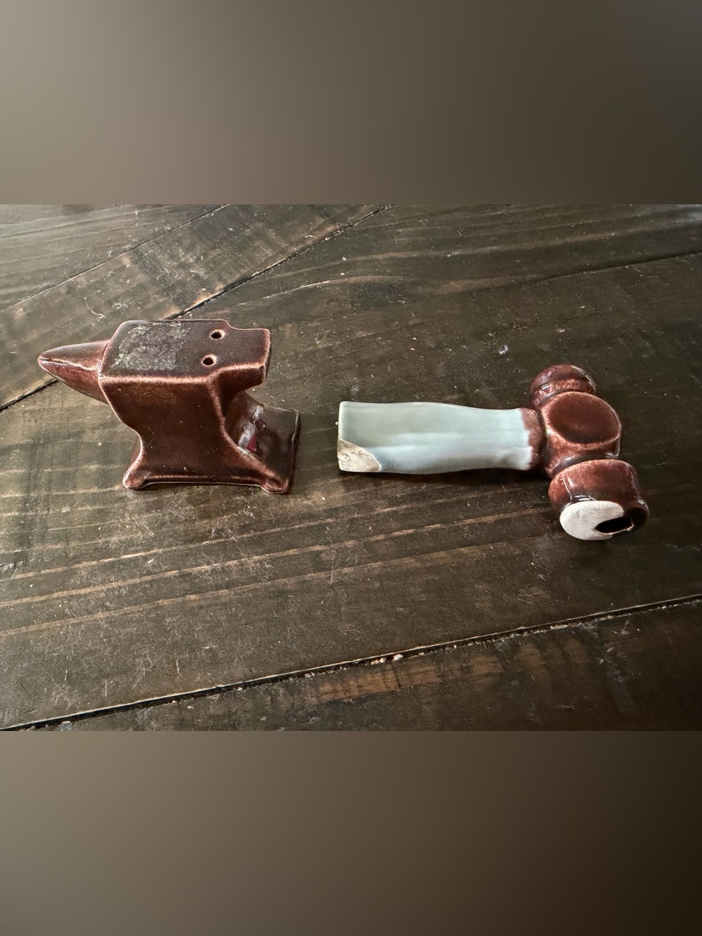 Hammer in an anvil salt shaker